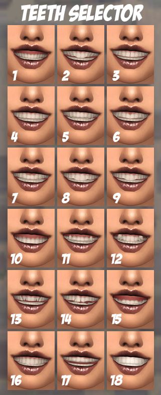 Simblreen Teeth Megapack - The Sims 4 Create a Sim - CurseForge Teeth Sims 4 Cc Maxis Match, Sims 4 Teeth Overlay, Ts4 Teeth Preset, Teeth Presets Sims 4, Default Body Sims 4, Sims4 Mouth Preset, Cc Teeth Sims 4, Sims4 Braces, Sims 4 Dimples Cc All Ages