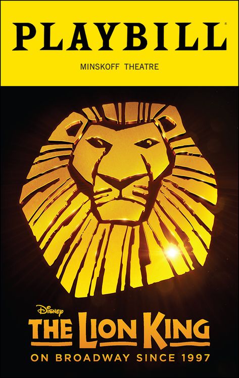 Broadway Playbills Aesthetic, The Lion King On Broadway, Suffs Musical, Playbill Template, Senior Boards, Paint For Bathroom, The Lion King Musical, Musical Posters, Lion King Poster