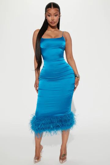 Teal Fashion, Dinner Dress Classy, Dress Party Night, Sweet 16 Dresses, Fashion Nova Dress, Dinner Dress, Feather Dress, Dinner Outfits, Birthday Dress