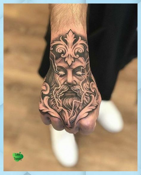 Zeus Hand Tattoo, Tattoo Main, Zeus Tattoo, Catrina Tattoo, Tato Henna, Forarm Tattoos, Tattoo Inspiration Men, Famous Tattoos, Cool Forearm Tattoos