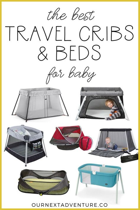 A round up of the best travel cribs and beds for baby, tested and well-loved by traveling families. #familytravel #travelgear // Family Travel | Baby Travel | Best Travel Bed | Portable Travel Crib | Flying with Baby | Best Pack and Play | Travel Bassinet | Family Travel Gear | Travel Crib Reviews | Brica | BabyBjorn | Lotus | KidCo Peapod | Phil&Teds Travel Baby Bed, Best Pack And Play, Flying With Baby, Baby Camping, Baby Travel Bed, Portable Baby Bed, Travel Bassinet, Travel Bed, Travel Baby