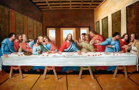 The Last Supper Painting | Last Supper Last Supper Photo, The Last Supper Painting, Lords Supper, Oil Painting Gallery, The Last Supper, Jesus Photo, Jesus Images, Eucharist, Last Supper