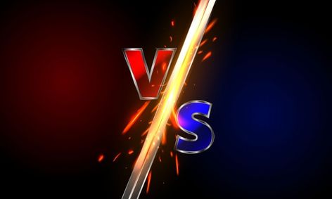 Versus logo vs letters for sports and fi... | Premium Vector #Freepik #vector #sports #fire #neon #game Gaming Team Logo Design, Headline Template, Versus Logo, Neon Game, यूट्यूब लोगो, 2048x1152 Wallpapers, Photoshop Templates Free, Comic Frame, Blue Neon Lights