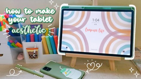 How To Make Your Samsung Tablet Aesthetic, Samsung S7 Tablet Aesthetic, Samsung Galaxy Tab S7 Fe Wallpaper, How To Make Your Tablet Aesthetic, Samsung Tab S7 Fe Aesthetic, Tab S8 Wallpaper, Galaxy Tab Aesthetic, Samsung Galaxy Tab S6 Lite Aesthetic, Samsung Tab Homescreen Ideas