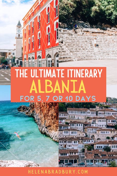 The Ultimate itinerary in Albania: for 5, 7 or 10 days — Helena Bradbury Albania Roadtrip, Albania Itinerary, Visit Albania, Road Trip Photography, Albania Travel, Balkans Travel, North Macedonia, Tirana Albania, Euro Summer