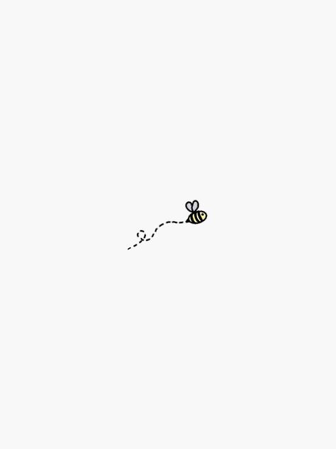 Cute Simple Bee Tattoo, Mini Bee Tattoo Simple, Tiny Bee Drawing, Simple Bee Design, Nature Outline Tattoo, Simple Bee Tattoo Design, Bumble Bee Tattoos For Women, Small Bumble Bee Tattoo Cute, Bee Tattoo Cartoon