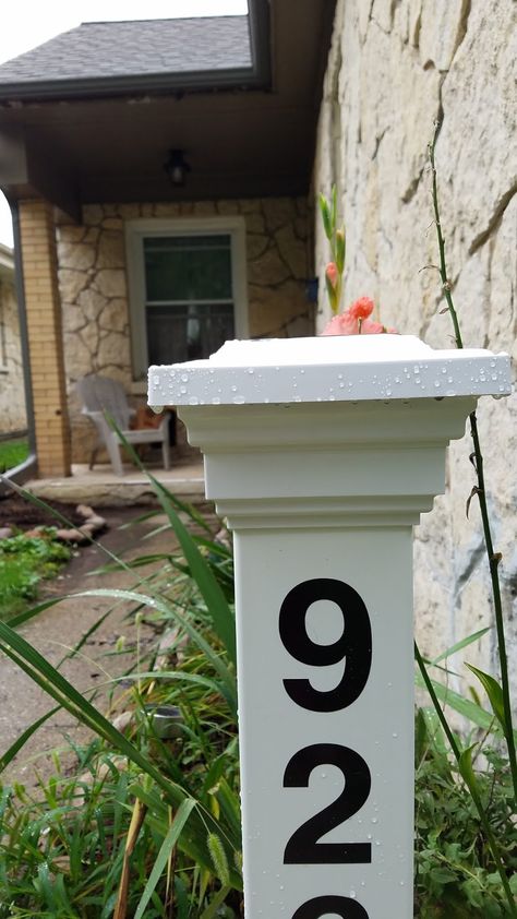 Display House Numbers, Hanging House, Solar Post Caps, Post Cap, Bedroom Window, Patio And Garden, House Number, Address Sign, Garden Spaces