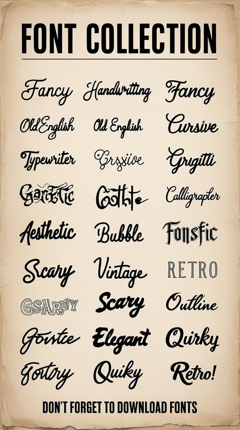 Explore tattoo fonts alphabet for personalized Canva typography that reflects your unique style. Transform your text into stunning art with these customizable options. 🎨 #PersonalizedTypography #TattooFonts Unique Fonts Alphabet, Canva Typography, Fancy Cursive, Tattoo Fonts Alphabet, Fun Fonts, Website Fonts, Canva Fonts, Explore Tattoo, Alphabet Writing