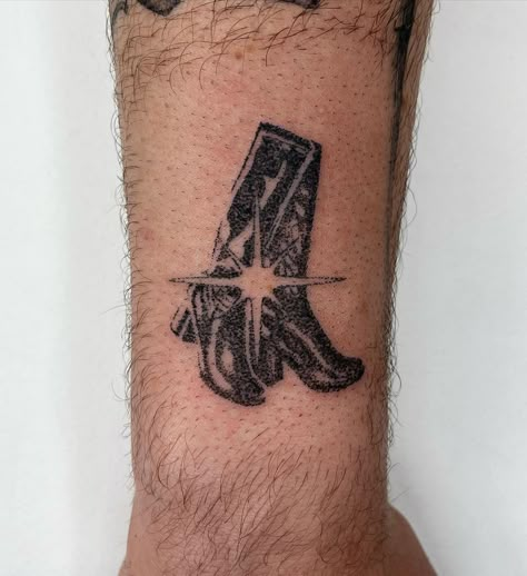 Gogo Boots Tattoo, Shoes Tattoo Design, Boots Tattoo, Boot Tattoo, Shoe Tattoo, Tattoo Flash Ideas, Stick Poke Tattoo, Shoe Tattoos, Cherry Tattoos