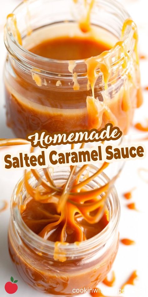 Homemade Salted Caramel Sauce Recipe - The taste of homemade caramel sauce is so much more intense. Buttery, sweet, and uh, so caramelly with a subtle hint of sea salt (which you could totally leave out if you’re not a fan). I can’t say enough good things about this. It’s fantastic and I would love for you to make it – just so I’m not the only one eating this by the spoonfuls :D Salted Caramel Pretzel Bark, Caramel Pretzel Bark, Salted Caramel Sauce Recipe, Chicken Pasta Salad Recipes, Caramel Sauce Recipe, Homemade Salted Caramel, Oven Baked Ribs, Baked Ribs, Homemade Caramel Sauce