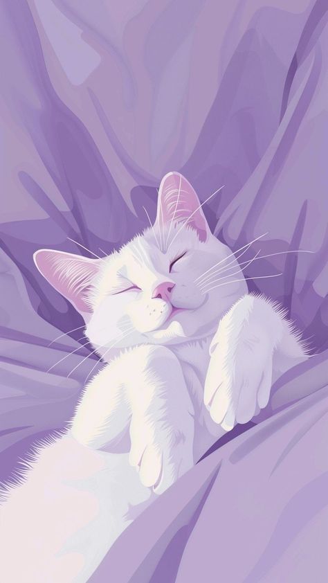 Kitten Background Wallpapers, Purple Cat Wallpaper, Phone Wallpaper Purple, Gatos Cool, Cat Phone Wallpaper, Kitten Wallpaper, Wallpaper Purple, Cocoppa Wallpaper, Cat Phone