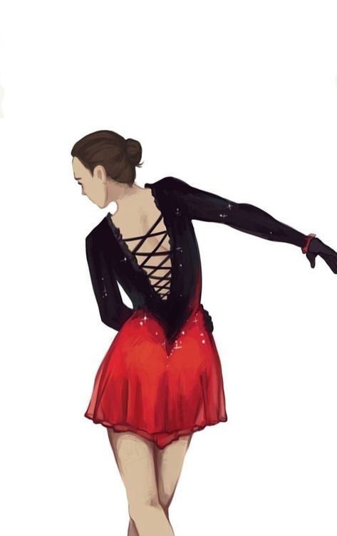 Figure Skating Art, Evgenia Medvedeva, Ice Girls, Alina Zagitova, Skate Art, Figure Skaters, Art Easy, Hanyu Yuzuru, Skating Dresses