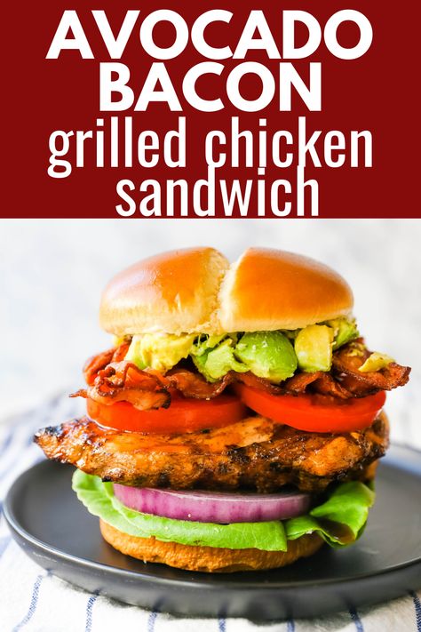 Chicken Bacon Sandwich, Chicken Breast Sandwich, Perfect Grilled Chicken, Grilled Chicken Sandwich, Bacon Grill, Modern Honey, Grilled Chicken Breast, Brioche Bun, Tried And True Recipes