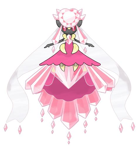 Mega Diancie - Shiny Recolor by MelodyCrystel Mega Diancie, Mega Lopunny, Omega Ruby Alpha Sapphire, Pokemon Omega, Fairy Type Pokemon, Pokemon Omega Ruby, Pokemon Wiki, Mythical Pokemon, Mega Pokemon