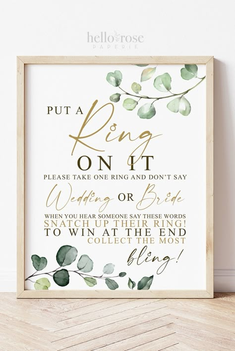 Dont Say Bride, Outside Bridal Showers, White Bridal Shower Theme, Green Bridal Showers, Blush Bridal Showers, Bridal Shower Inspo, Wedding Game, Chic Bridal Showers, White Bridal Shower