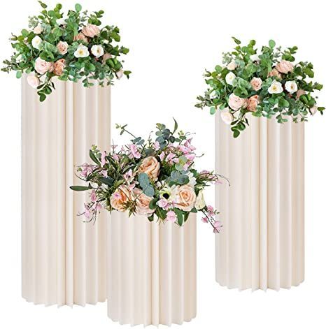 Cardboard Centerpiece, Party Garden Decoration, Columns Decor, Cardboard Display Stand, Digital Wedding Invitations Design, Flowers Stand, Watercolor Wallpaper Iphone, Digital Invitations Wedding, Cardboard Display