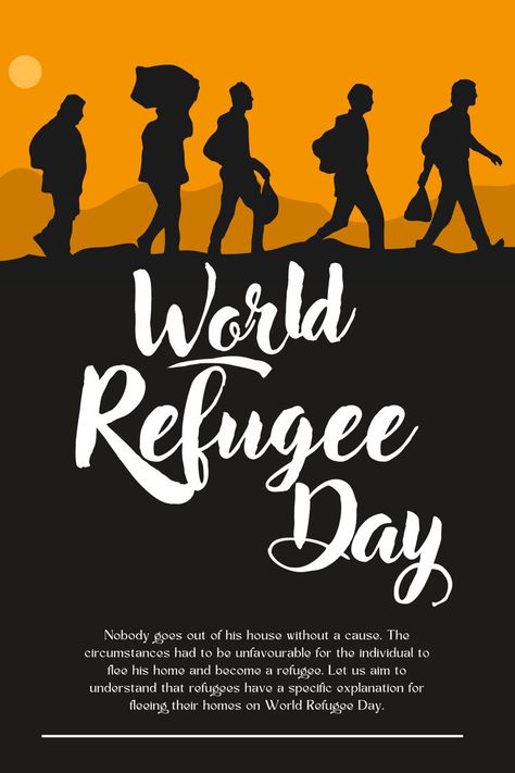 Happy World Refugee   Day! Refugees Art, Refugee Day, Freedom House, World Refugee Day, Collage Art Projects, Cad Design, Day Wishes, Syria, Poster Design