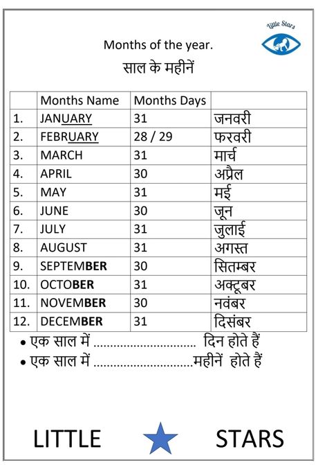 Monts name in Hindi & English Month Name Chart, Extra Knowledge, Hindi Lessons, Name Of Months, Week Name, Hindi Learning, Hindi Grammar, Chemistry Study Guide, Hindi Alphabet