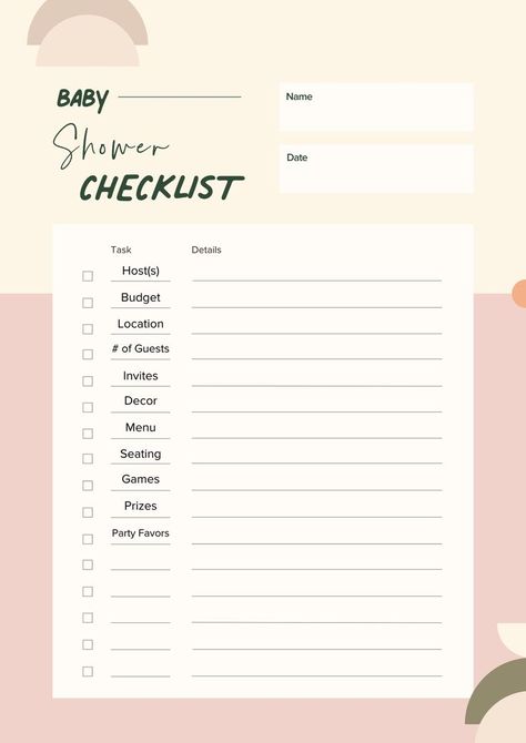 Baby Shower Schedule Of Events, Plan A Baby Shower Checklist, Baby Shower Schedule, Shower Schedule, Baby Shower Planning Checklist, Shower Checklist, Gender Reveal Baby Shower Themes, Baby Shower Checklist, Schedule Of Events