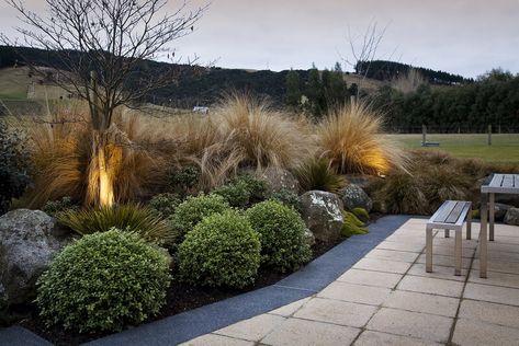 Garden Ideas Nz, Retreat Design, Materials And Structures, Pool Landscape Design, Coastal Gardens, New Building, Garden Rooms, Front House Landscaping, Mediterranean Garden