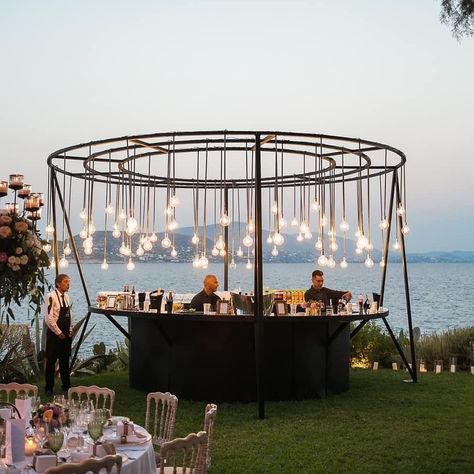 Statement Wedding Bars Real Weddings Event Bar, Wedding Bar, Outdoor Bar, Event Styling, Two People, Bar Design, Event Venues, Garden Wedding, Future Wedding