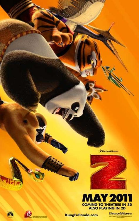 Kung Fu Panda 2 27x40 Movie Poster (2011) Kung Fu Panda 2, Animated Movie Posters, Kung Fu Panda 3, 2011 Movies, Lucy Liu, Kids' Movies, Animation Movie, Dreamworks Animation, Jackie Chan