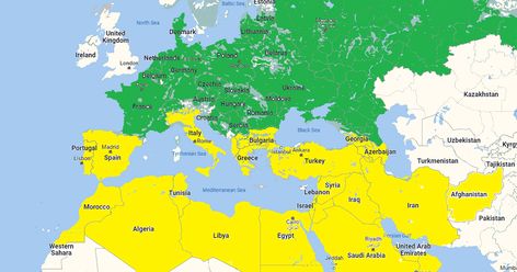 Map of Original Ashkenazic and Sephardic Zones Eastern Europe Map, Yemenite Jews, Sephardic Jews, Ashkenazi Jews, Ottoman Turks, Iberian Peninsula, Jewish Culture, World Religions, Different Holidays