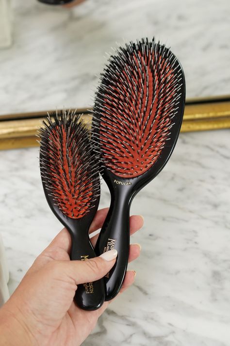 Mason Pearson Brushes Maison Pearson Brush, Mason Pearson Brush Aesthetic, Hairbrush Aesthetic, Mason Pearson Brush, Dream Products, Pencil Texture, Mason Pearson, Dream Items, Best Hair Oil