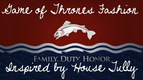 Game of Thrones Fashion: Inspired by House Tully Tully Aesthetic, Tully Game Of Thrones, House Tully, Game Of Thrones Party, Game Of Thrones Tv, Fire Book, Hbo Game Of Thrones, Youtube Movies, 2018 Movies