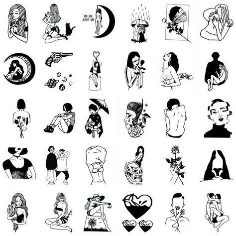 30pcs/set Waterproof Temporary Tatoo Darkly Women Rose Knife Sexy Fake Tattoo for Body Arm Chest Fake Tattoo Body Stickers|Temporary Tattoos| - AliExpress Man And Woman Line Art, Russian Tattoos, Tattoo Fe, Fashion Tattoo, Meaningful Tattoos For Women, Cool Chest Tattoos, Silhouette Tattoos, Small Meaningful Tattoos, Chest Tattoos For Women