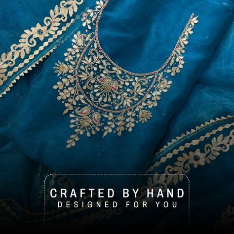 Elevate your style effortlessly with our stunning 𝐆𝐨𝐭𝐚 𝐏𝐚𝐭𝐭𝐢 𝐒𝐮𝐢𝐭𝐬, blending tradition and trend for any celebration. 🥰 #suits #suitstyle #handwork #gotapatti #embroidery #fabluxe Rajasthan Embroidery, Gota Patti Embroidery, Gota Patti Suits, Suit Style, Hand Designs, Blending, Elevate Your Style, Your Style, Embroidery