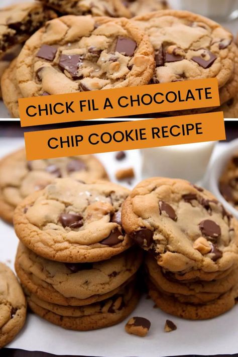 Chick Fil A Cookie Recipe, Chick Fil A Recipe, Chocolate Chip Cookie Recipe, Chip Cookie Recipe, Baking Mat, Chick Fil A, Chewy Cookie, Silicone Baking, Chocolate Chip Cookie