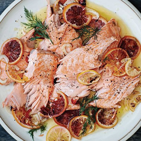 Feast of the Seven Fishes: 53 Italian Seafood Recipes for Christmas Eve | Epicurious Salmon With Fennel, Italian Seafood Recipes, Pan Fried Salmon, Salmon Seasoning, Salmon Dishes, Winter Dinner, Cooking Salmon, Roasted Salmon, Fish Dishes