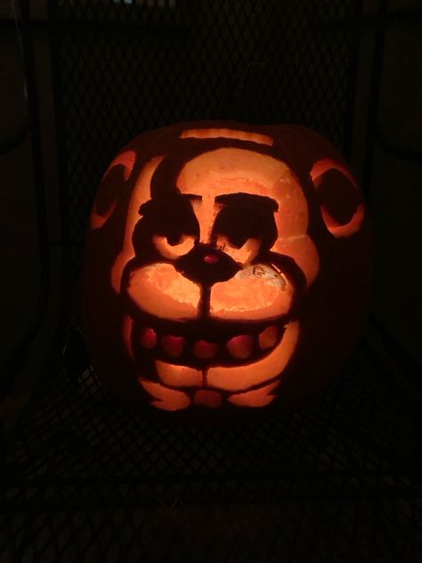 this took so long to carve 💀 fnaf Fnaf Pumpkin Carving, Fnaf Pumpkin, Fnaf The Puppet, Halloween Pumpkin Carving Stencils, Pumkin Carving, Carving Stencils, The Puppet, Pumpkin Carvings Stencils, Halloween Pumpkins Carvings