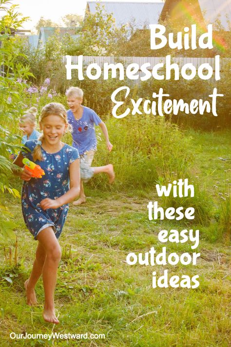 Build Homeschool Excitement with These Easy Outdoor Ideas Outdoor Homeschool, Outdoor Learning Activities, Homeschool Nature Study, Uv Tattoo, Nature School, Homeschool Elementary, Outdoor Education, Artwork Modern, Homeschool High School