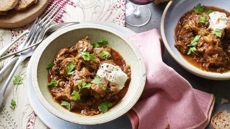 Viennese goulash recipe - BBC Food Stew And Dumplings, Goulash Recipe, Rick Stein, Beef Fillet, Goulash Recipes, Bbc Food, Beef Stew Recipe, Vegetable Puree, Beef Stroganoff