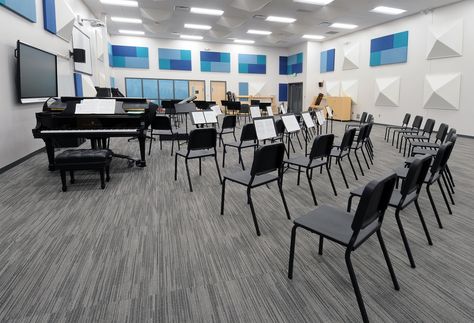 Virco School Furniture, Classroom Chairs, Student Desks Ideal School Design, High School Music Classroom Design, Primary School Music Room Design, Music Room Ideas School, School Music Room Design, Luxury Classroom, Music School Design, Music Classroom Design, Music Classroom Ideas