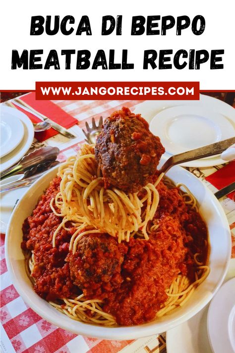 Try this If you love meatballs, get excited! Today, we're talking about Buca Di Beppo Meatball Recipe– a super tasty dish. Bucca Di Beppo Recipes Copycat, Buca Di Beppo Recipes, Easy Fall Dinner Recipes, Meatloaf Burgers, Meatloaf Mix, Famous Recipes, Italian Meatballs Recipe, Meat Sauce Recipes, Meatball Recipes Easy