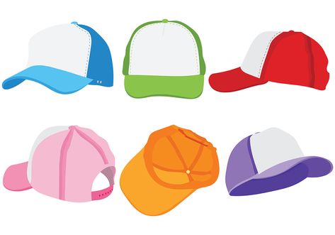 Trucker Hat Vector Icons Trucker Hat Drawing, Free Fashion Patterns, Hat Drawing, Hat Clipart, Hat Template, Fashion Vector, Funny Keychain, Free Icon Set, Hat Vector