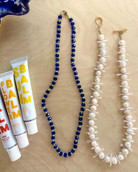 New pieces @sistersisterkauai 🌀🐇.• Stargirl Needs Her Starboy, Trend Necklace, Diy Collares, L Necklace, Trip To La, Czech Jewelry, Stone Bead Jewelry, Jewelry 2023, Diy Bracelets Tutorials