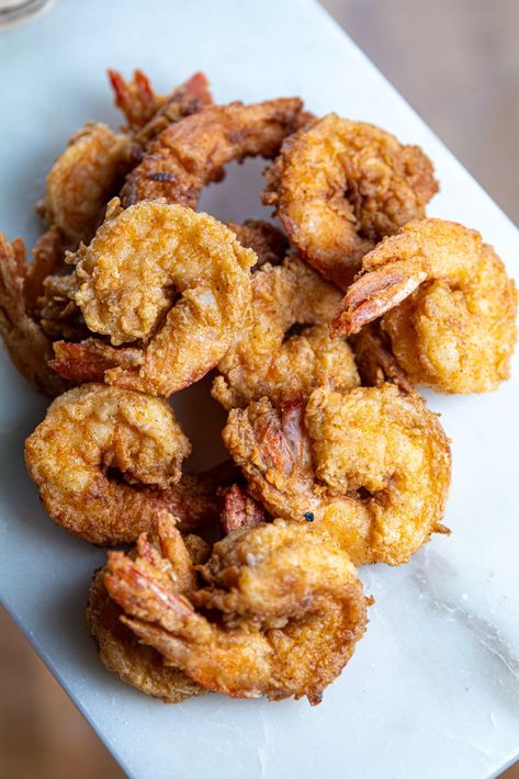 Crispy Buttermilk Fried Shrimp Buttermilk Fried Shrimp, Buttermilk Shrimp, Battered Fried Shrimp, Crispy Fried Shrimp, Make Buttermilk, Fried Shrimp Recipes, Best Shrimp Recipes, Fancy Appetizers, Easy Cheap Dinners