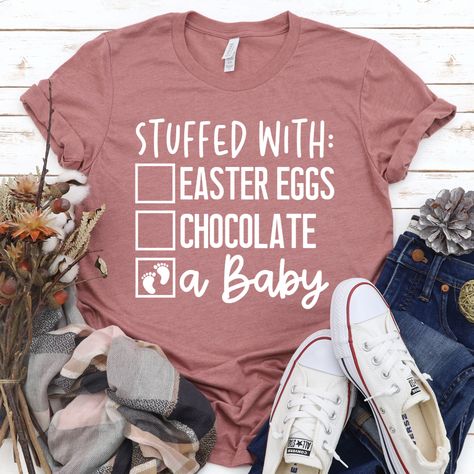 Easter Maternity Shirt, Easter Pregnancy Shirt, Easter Pregnancy Reveal, Easter Baby Announcement, Easter Pregnancy Announcement, Early Stages Of Pregnancy, Before Pregnancy, Newly Pregnant, Funny Pregnancy Shirts