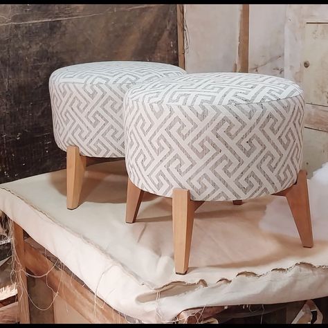 Puffy Designs Furniture, Puffy Seating, Barbeque Grill Design, African Furniture, Homemade Furniture, Upholstered Footstool, Living Room Stools, Poufs & Ottomans, Living Room Sofa Design