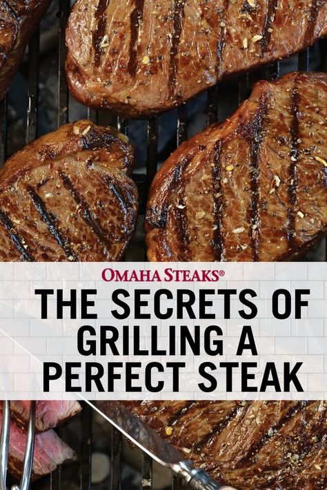 Tender Grilled Steak, Grilling Recipes Ideas, Steak On Gas Grill, Cooking Steak On Grill, Grilling Steaks, Grilled Dinner Recipes, Grilling The Perfect Steak, Grilled Steaks, Grill Steak