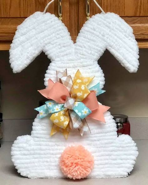 Påskeaktiviteter For Barn, Dollar Tree Easter Crafts, Easter Wreath Diy, Easter Craft Decorations, Easter Bunny Crafts, Spring Easter Crafts, Easter Bunny Wreath, Easter Decorations Dollar Store, Easter Projects