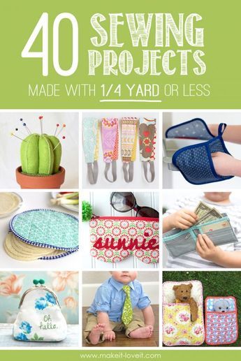 Fat Quarter Projects, Sew Ins, Beginner Sewing Projects Easy, Leftover Fabric, Sewing Projects For Beginners, Sewing Skills, Easy Sewing Projects, Diy Sewing Projects, Diy Couture