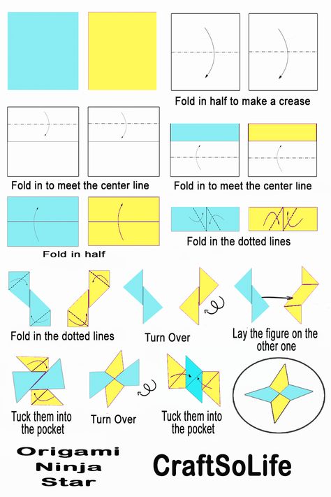 How to make origami ninja star, Origami ninja star instruction step by step #origami #star #ninja #paper #craft #instructions Ninja Paper Craft, How To Make Ninja Stars, How To Make A Ninja Star, Ninja Origami, Paper Ninja Stars Step By Step, Diy Ninja Stars, Origami Ninja Star Step By Step, Ninja Origami Stars, Oragami Ninja Star Easy