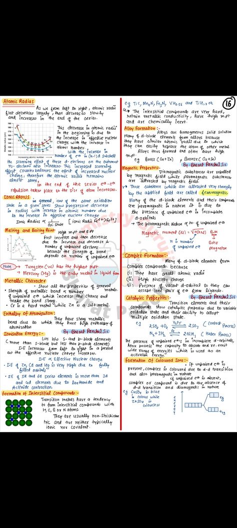 Periodic Classification Class 11 Notes, D And F Block Elements Notes Class 12, D And F Block Elements Notes, Chemistry Flashcards, 11th Chemistry Notes, Quantum Chemistry, Chemistry Class 12, Neet Notes, Chemical Kinetics