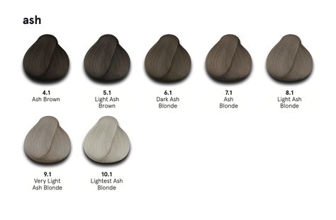 Ash Hair Color Chart, Ash Brown Hair Color Palette, Wella Brown Hair Color Chart, Inoa Loreal Color Chart, Korean Hair Color Brown Ash, Blonde Asian Hair, Lemon Hair, Blonde Asian, Ash Hair