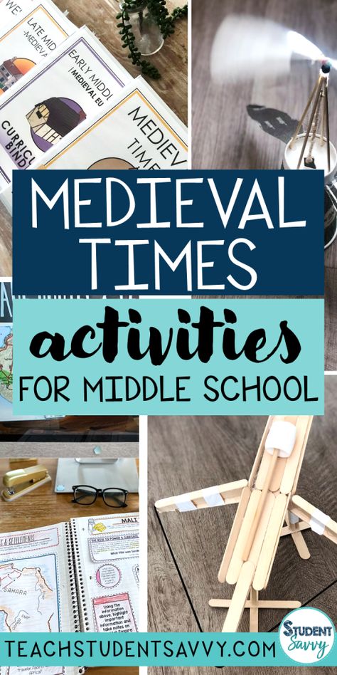 Medieval Times Activities for Middle School Middle Ages Activities, March Stem, Middle School History Activities, Research Worksheet, Worksheets For Middle School, Middle Ages History, Camp Themes, Middle School Projects, 7th Grade Social Studies